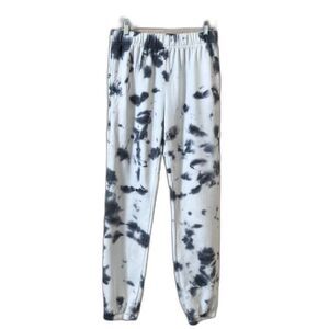 Lulus Size M Women White Washed Tie Dye Cozy High Rise Lounge Jogger Sweatpants